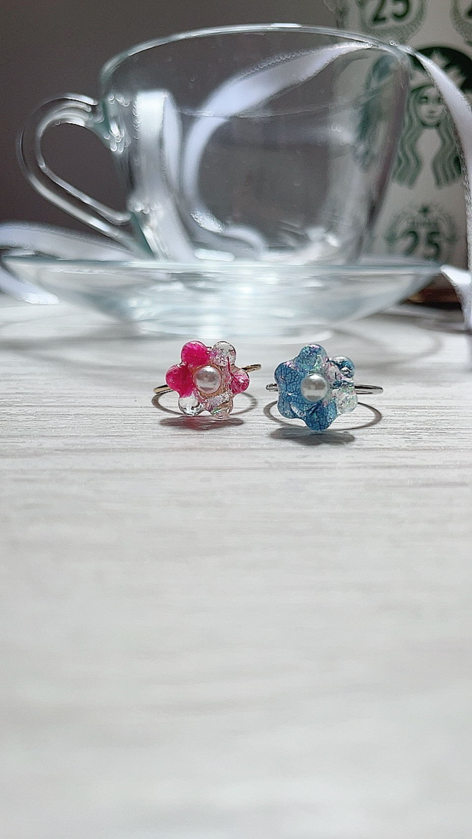 ビオラ リング　⁂　ドライフラワー　指輪 8de9619b4d2d7d08cf22f293e4d34e