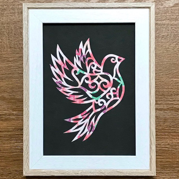 幸運フクロウ「オリジナルイラスト絵画」２L判サイズ 幸運フクロウ「オリジナルイラスト絵画」2L判サイズ