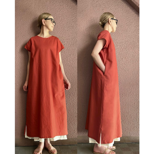 RATA❤️長さ＆ネックデザインも選べる❤️ざっくりコットンリネン