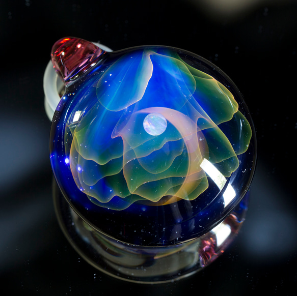 月光極光玻璃吊墜nl62 第3張的照片