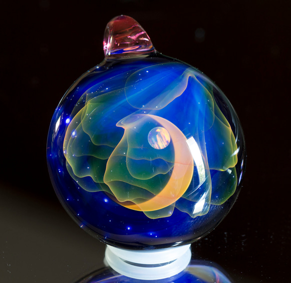 月光極光玻璃吊墜nl62 第2張的照片