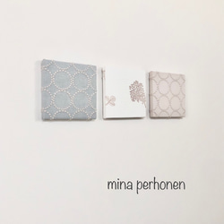 mina perhonen  ミナペルホネン  ファブリックパネル 3点セット ハンドメイド 2枚目の画像