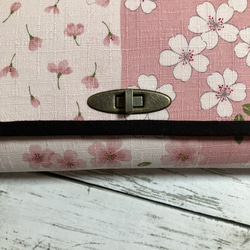 お財布バッグ　ハンドベメイド　長財布　大容量　和柄　桜　サクラ　浴衣にも 3枚目の画像
