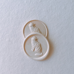 【5月中旬入荷予定】 Wax Stamp -ねこ／スタンプヘッド 1枚目の画像