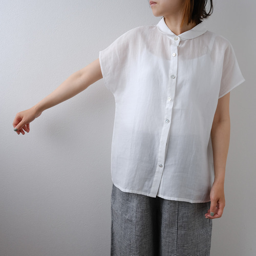 45R リネン シャツブラウス 涼しい 3 楽天市場】涼しい リネン ブラウス 麻 100 の 服 リネンブラウス