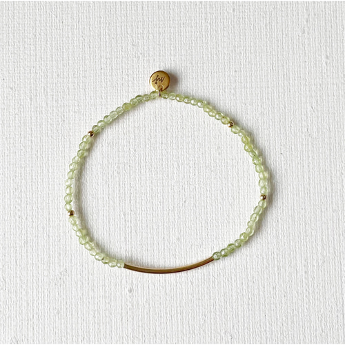 K14gf×8月誕生石☆ペリドット ブレスレット ブレスレット myro jewel