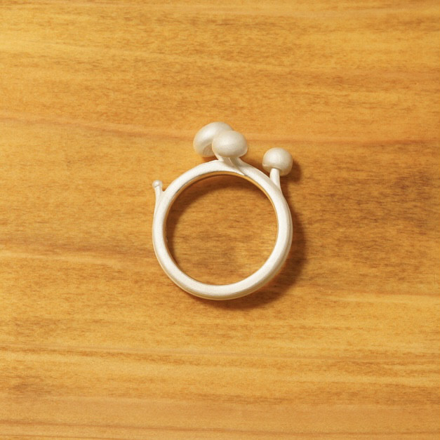 エノキリング　キノコリング　シルバー925