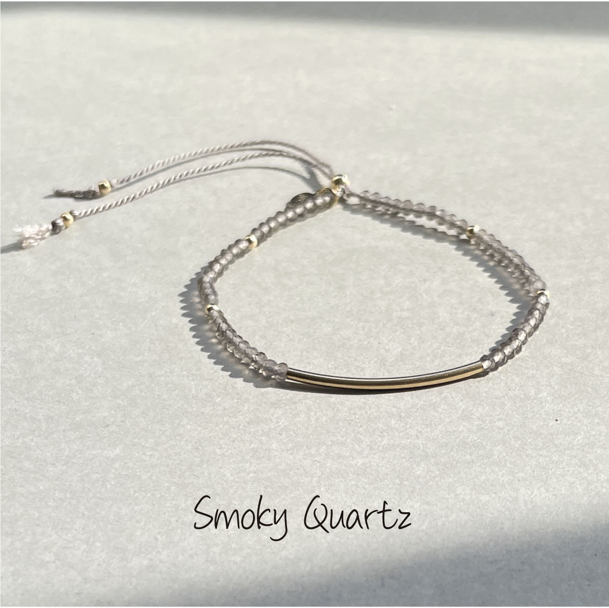 K14gf×スモーキークォーツ ブレスレット