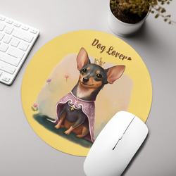 【 ロイヤル ミニチュアピンシャー 】 パステルカラー マウスパッド　犬　ペット　うちの子　プレゼント　ギフト 3枚目の画像