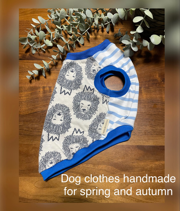 犬服　ライオン　maffon タンクトップ　⭐︎Mサイズ☆ ハンドメイド 1枚目の画像