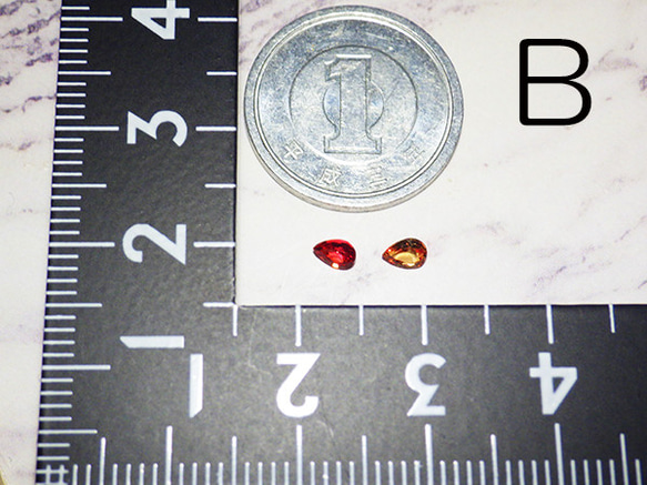 カラーサファイア２個セット（4×3mm、0.25ct） 11枚目の画像