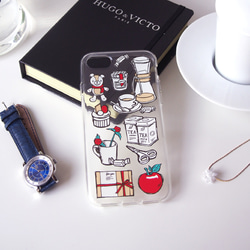 軟質智慧型手機保護殼 [咖啡時間] 提供肩帶選項 #相容 iPhone15 第1張的照片