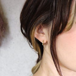 freckle.【jikan耳環2.0 SS】 両耳用/silver950/フープピアス/メンズピアス/ユニセックス 7枚目の画像