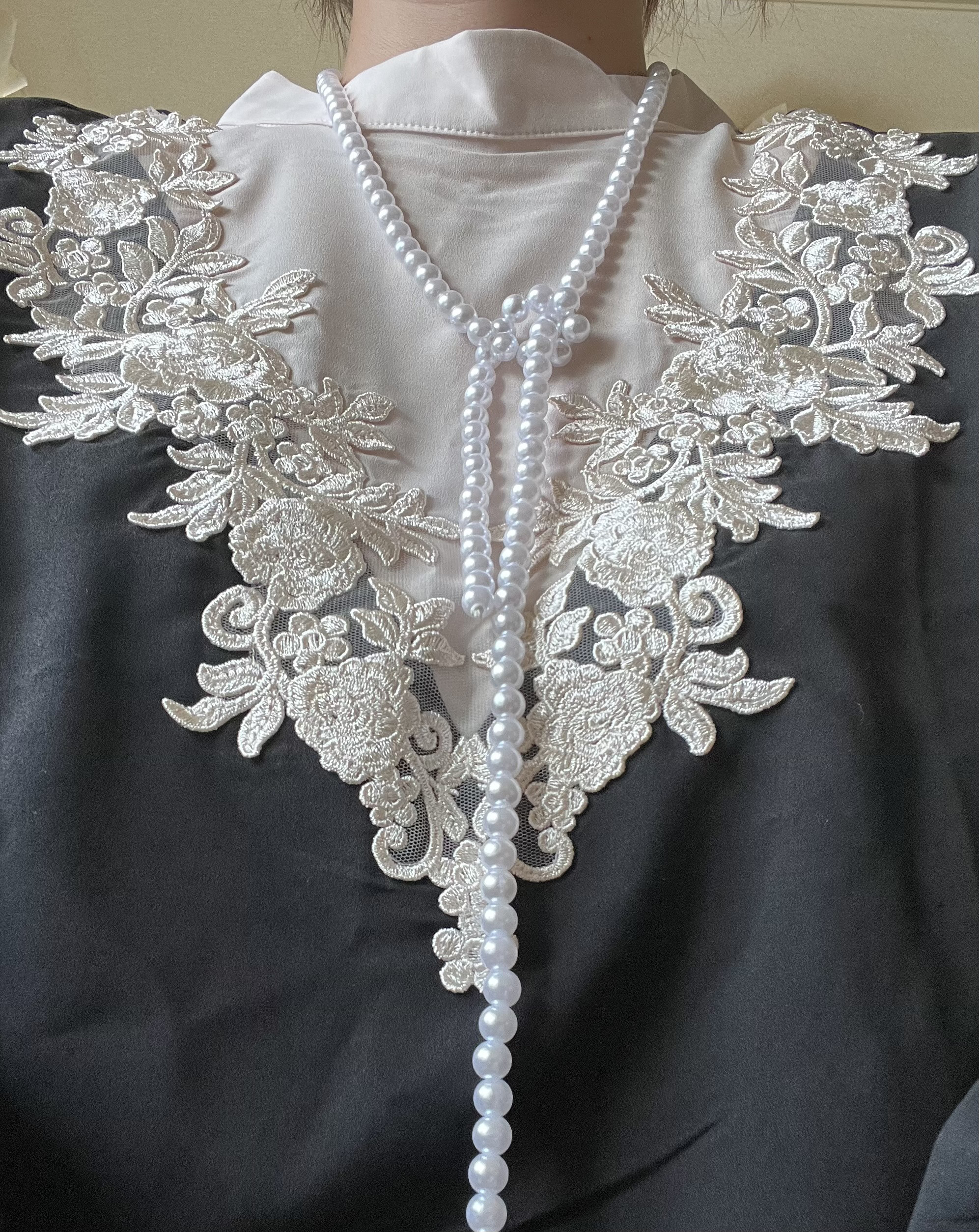 ロングパールネックレス