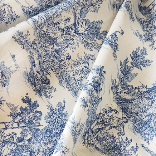 輸入生地☆トワルドジュイパストラルミニブルー 再入荷♪ 生地 hm0101