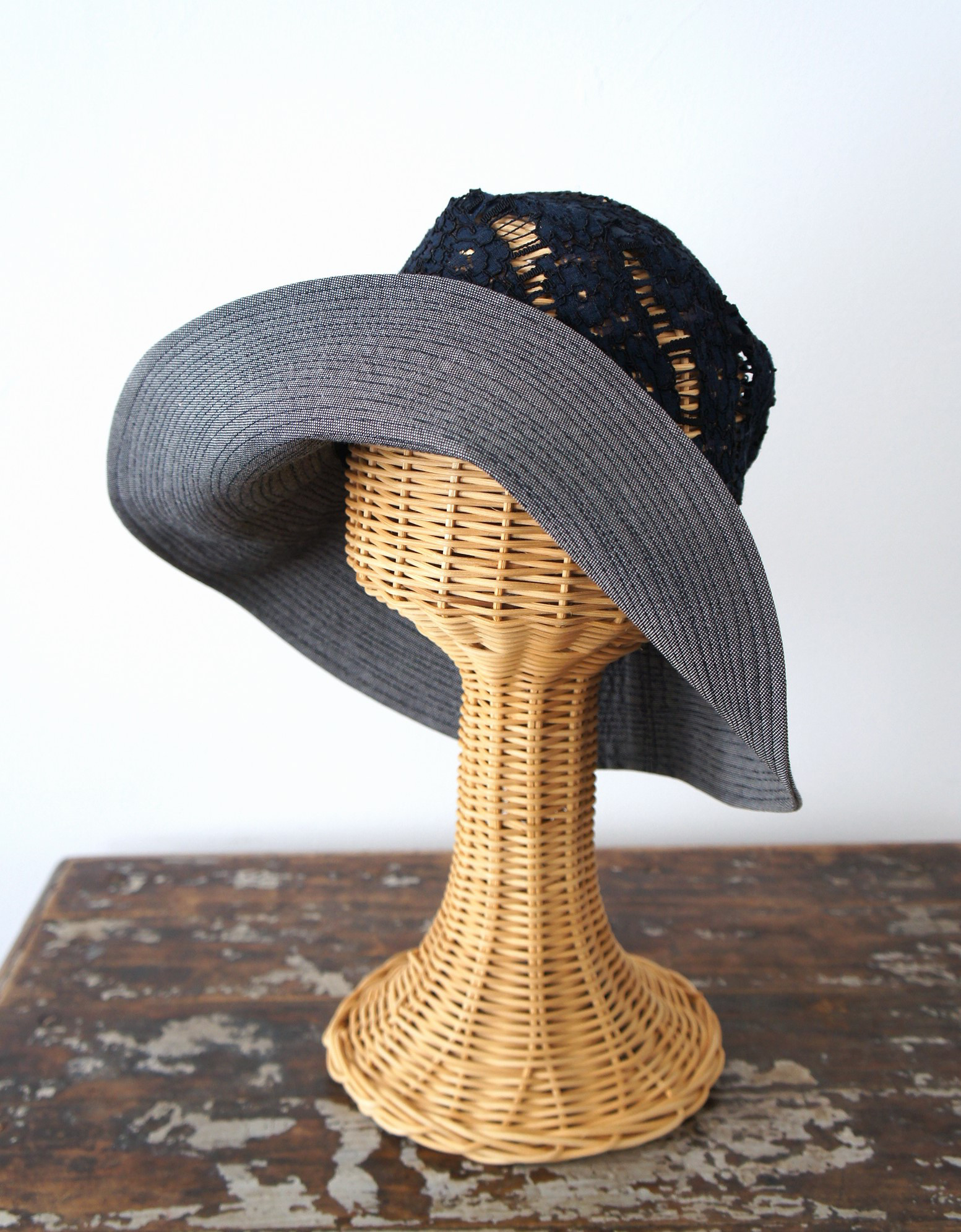 ライシャ・ハット[ネイビー+グレー]C2731441navy