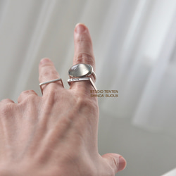 K10WG[月兎のmoonstone]ring 1枚目の画像