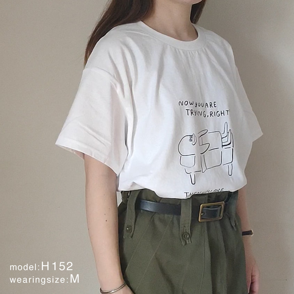 ペンギン 半袖 Tシャツ 白 S,M,L  綿100％   大人服 ユニセックス 半そで　夏 親子お揃い 1枚目の画像