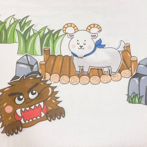 dekocyann様オーダー品　ガラガラドン　3枚のお札　パペット　保育 dekocyann様オーダー品 ガラガラドン 3枚のお札 パペット 保育 三びき