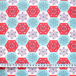 カットクロス Cloud9 Fabrics Winter Wonderland Patchwork Snowflakes 3枚目の画像