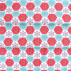 カットクロス Cloud9 Fabrics Winter Wonderland Patchwork Snowflakes 6枚目の画像