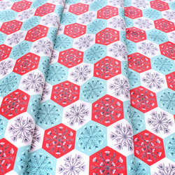 カットクロス Cloud9 Fabrics Winter Wonderland Patchwork Snowflakes 4枚目の画像