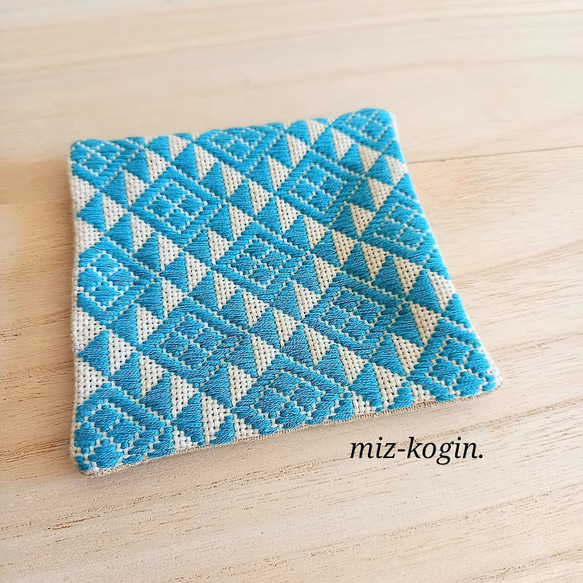 ファッションなデザイン こぎん刺し コースター コースター miz-kogin. 通販 15944778 配膳用品・キッチンファブリック