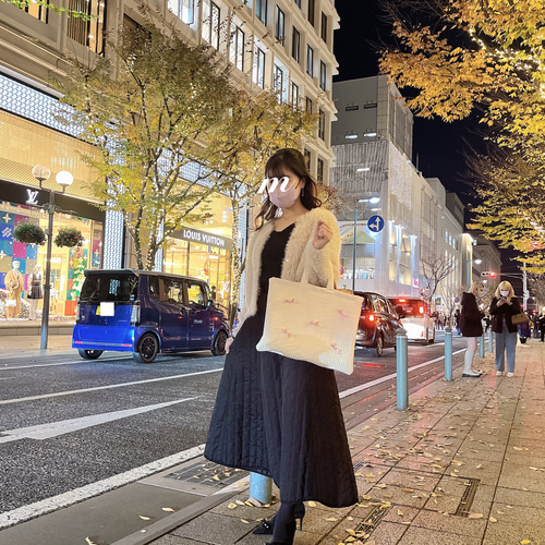 Nubi ribbon bag ヌビリボンバッグ トートバッグ Mymi maimiy