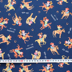 カットクロス Michael Miller Fabrics Rootin Tootin Giddyup! Navy 3枚目の画像