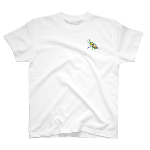 ニジイロクワガタTシャツ 長袖ロングTシャツにも変更可 Tシャツ