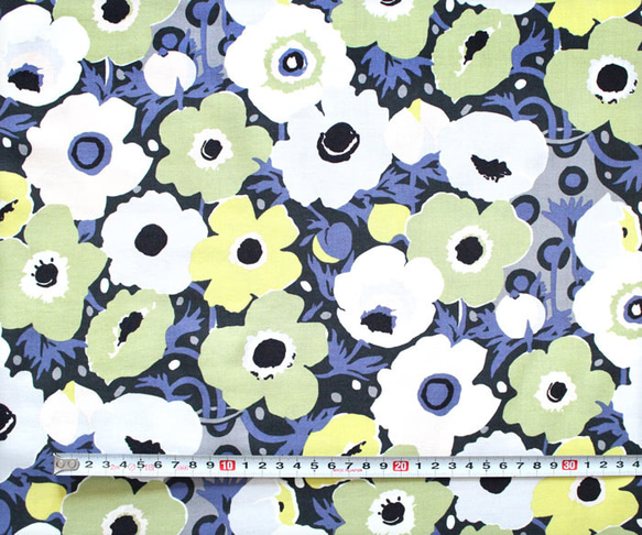 カットクロス Michael Miller Fabrics Atelier Windflowers Olive 3枚目の画像