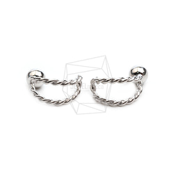 ERG-2408-R【2個入り】 スプリングラウンドピアス/spring round Post Earring 1枚目の画像