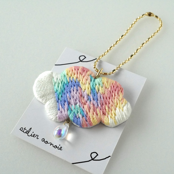 ライトブルーWレースデニム♡パフューム刺繍のちょこっとお出かけミニバッグ♡ 楽天 ライトブルーWレースデニム♡パフューム刺繍のちょこっと