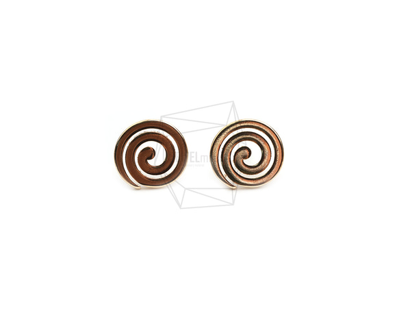 ERG-2408-G【2個入り】 ロリポップピアス/Lollipop round Post Earring 1枚目の画像