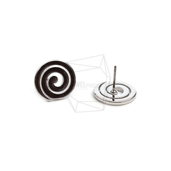 ERG-2408-R【2個入り】 ロリポップピアス/Lollipop round Post Earring 2枚目の画像