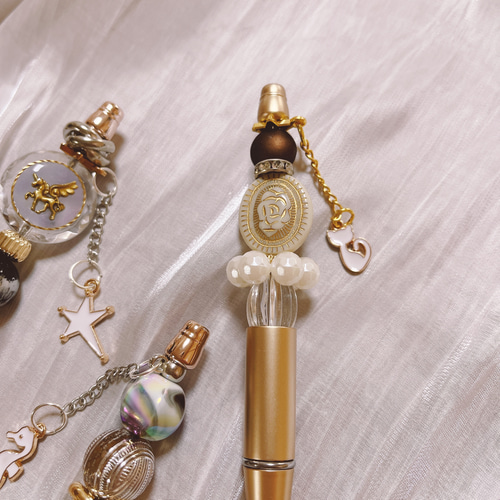 カスタムボールペン（ゴールドとシルバー） ペン・筆記用具 Rose of  