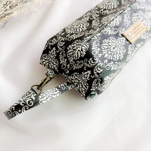 吊り下げ＊ティッシュケース ラミネート〖ダマスク柄〗L 車用 ソフト