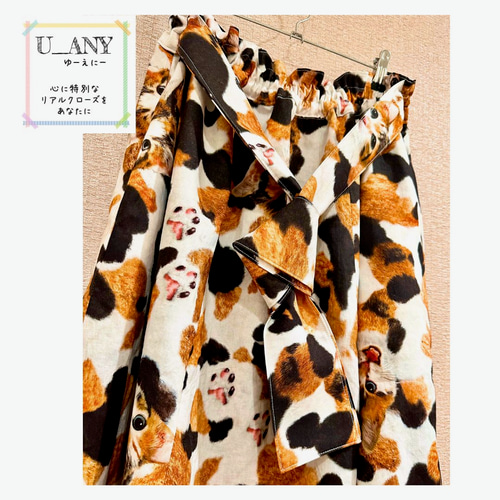 m*꒱様 ashleywilliams 猫柄スカート ashley williams 猫柄スカート m*꒱様 ashleywilliams 猫柄スカート