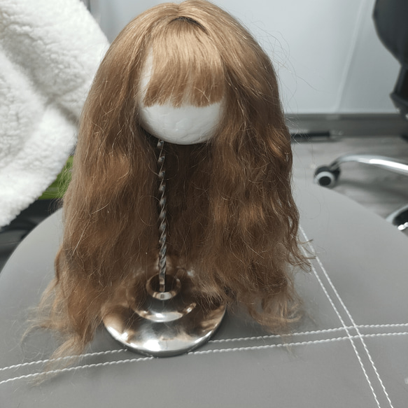 bjdウィッグ モヘア　オリジナルデザインの人形用ウィッグアクセサリー シミュレーテッドスカルプ　仮装　髪 1/４ bj 2枚目の画像