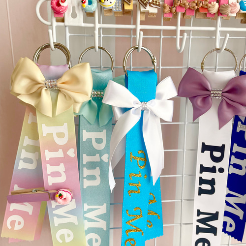 オーダーメイド可能】CHEER チア Pin me Good luck リボン