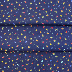 カットクロス Michael Miller Fabrics CX9804-NAVY Dotty Flowers Navy 6枚目の画像