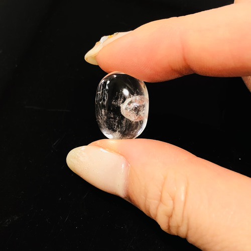 レア☆貫入水晶のルースタンブル 天然石 虹色の星 通販 15946200