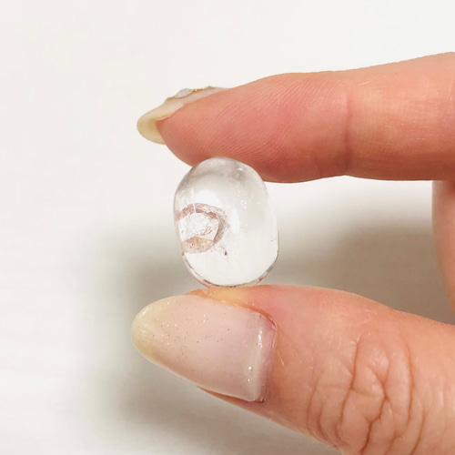 レア☆貫入水晶のルースタンブル 天然石 虹色の星 通販 15946200