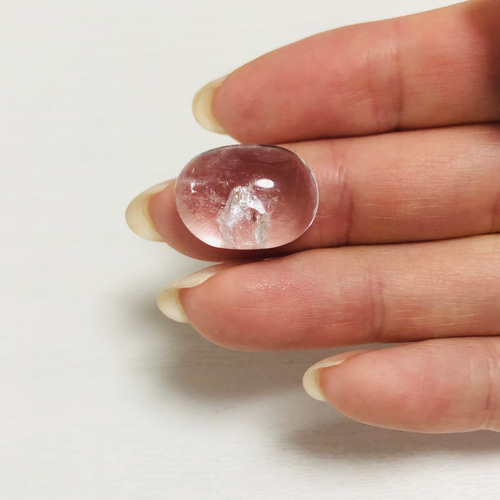 レア☆貫入水晶のルースタンブル 天然石 虹色の星 通販 15946200