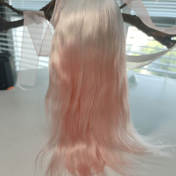 bjd人形 ドールウィッグ モヘアアクセサリー シミュレーテッドスカルプ 仮装　髪 1/4 bjdウィッグ 2枚目の画像