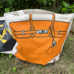q)点と線模様製作所☆ハンドメイド ショルダーバッグ大(キツネノ小道) DDintex