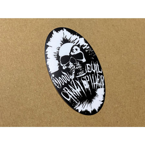 特価 激安 ステッカー スカル「TFスカル CRAZY SPIDER（マット