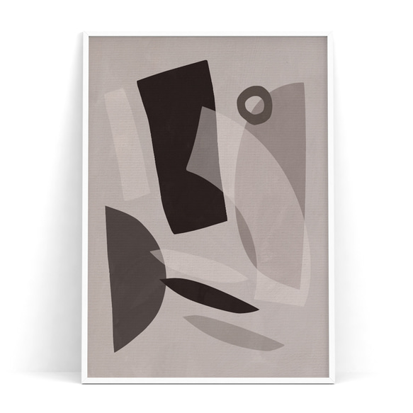 北欧ポスター【 shapes  abstract02 】ジャパンディアートポスター  wabisabi ワビサビ 5枚目の画像