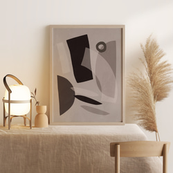 北欧ポスター【 shapes  abstract02 】ジャパンディアートポスター  wabisabi ワビサビ 2枚目の画像