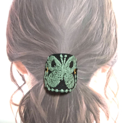 No.785 ミナペルホネン ハンドメイド ヘアゴム ミナペルホネンの